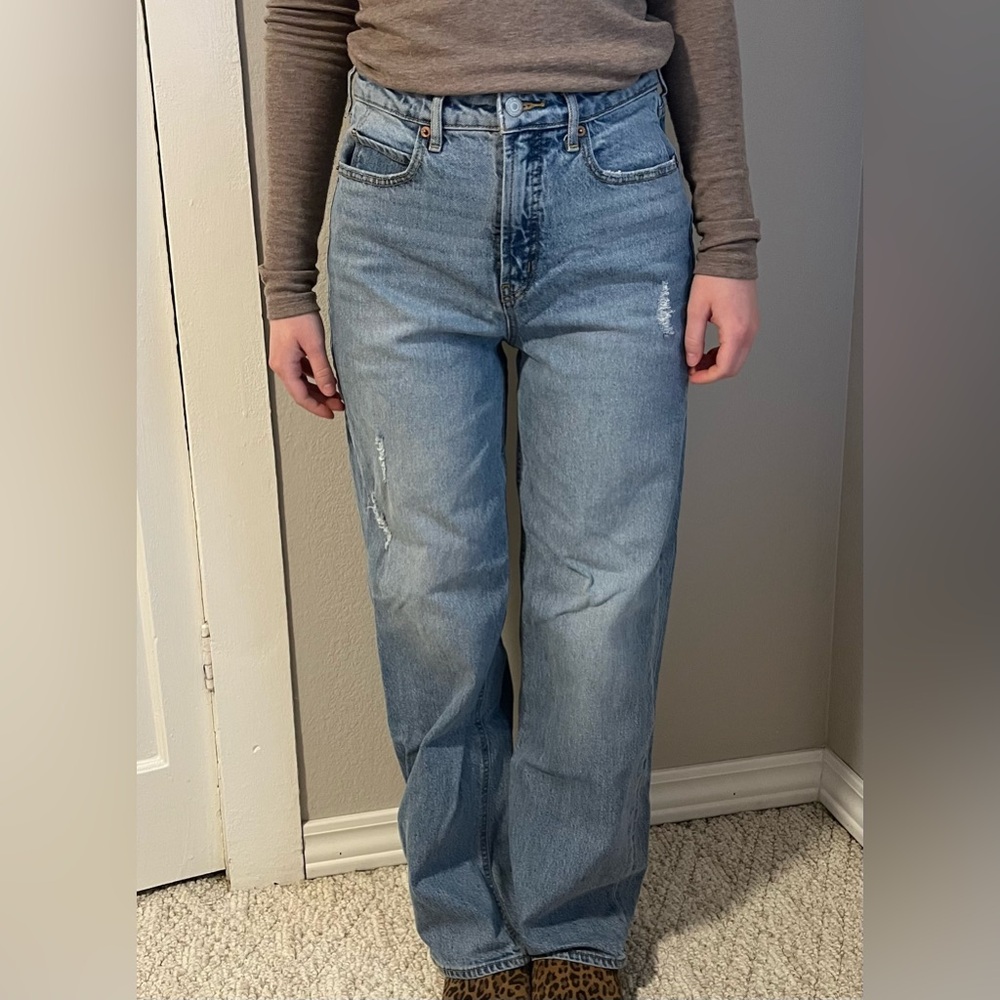 Old Navy Light Blue Straight Leg Jeans